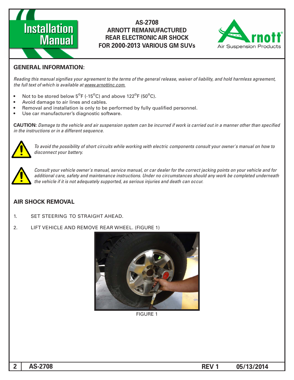 Air Suspension AS-2708 REV 1 User Manual | Page 2 / 4