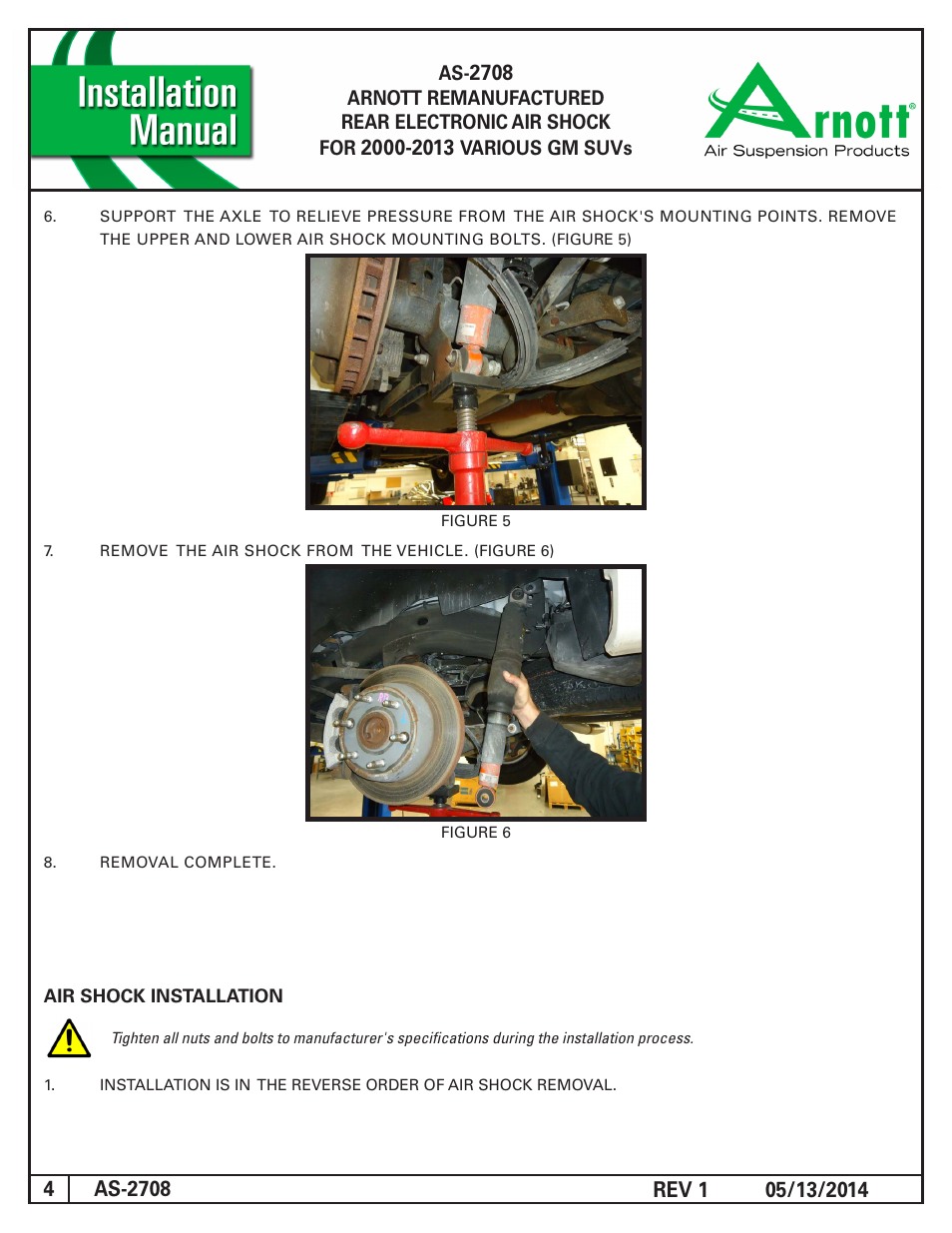 Air Suspension AS-2708 REV 1 User Manual | Page 4 / 4