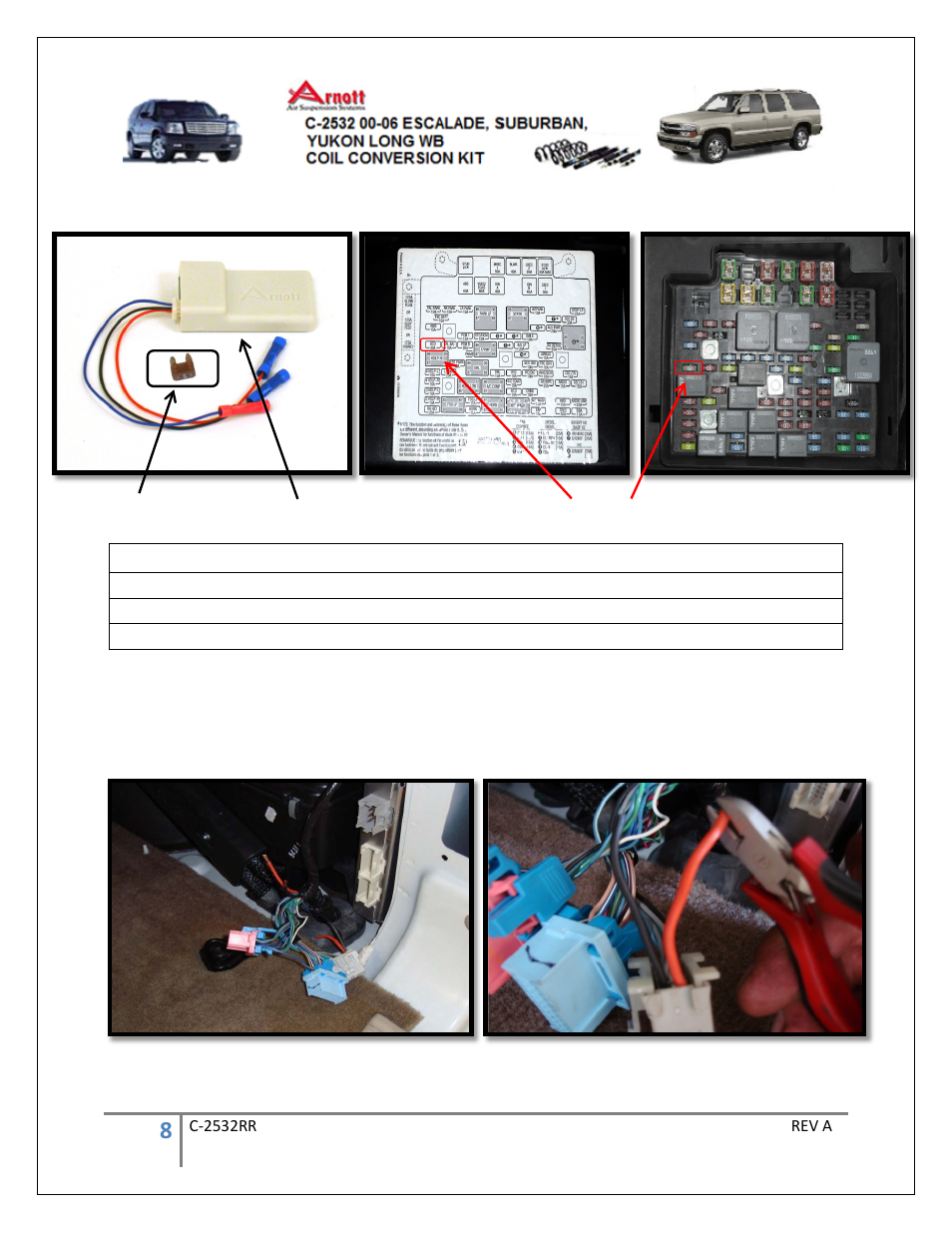 Parts list | Air Suspension C-2532 User Manual | Page 8 / 9