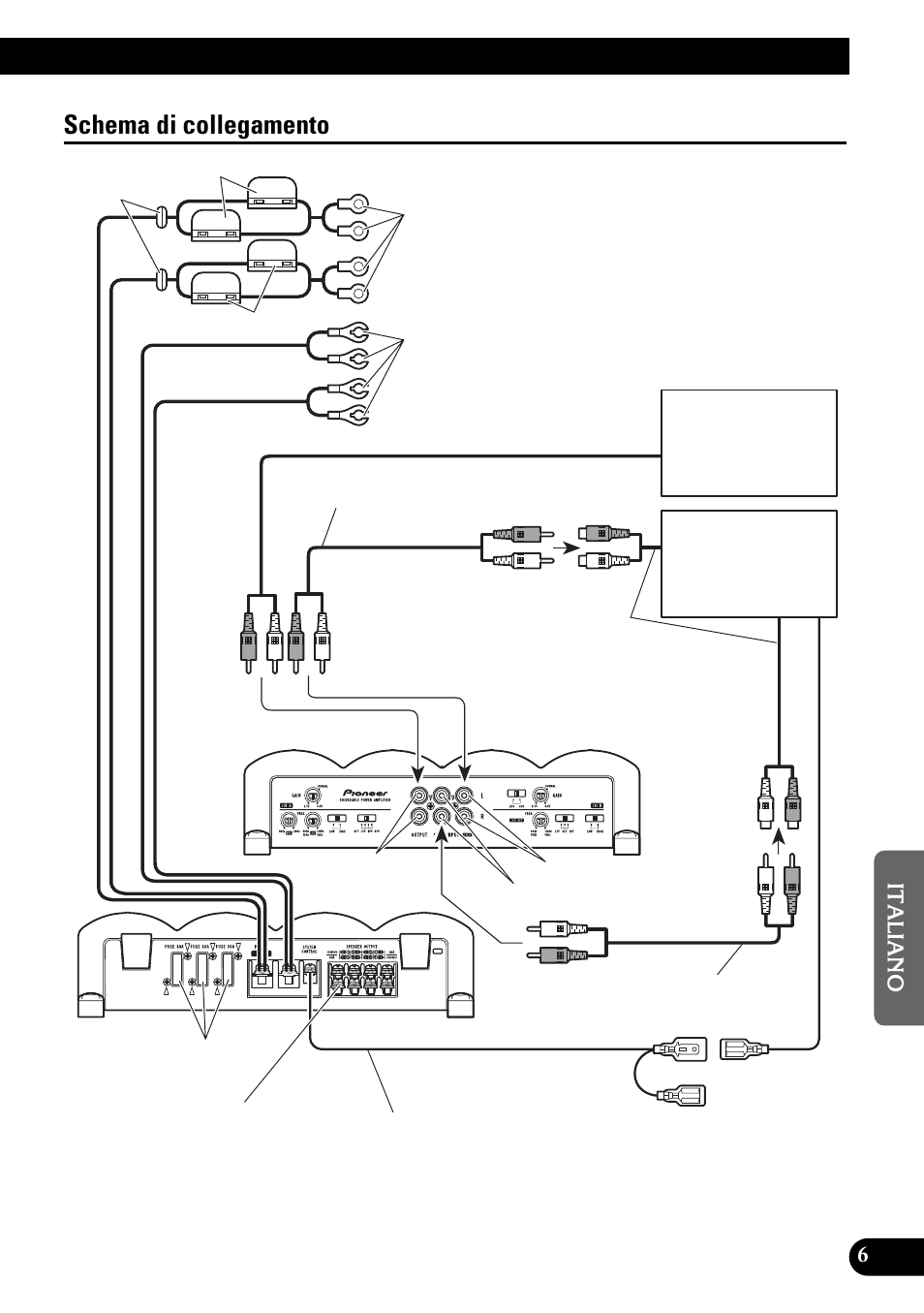 Schema di collegamento | Pioneer PRS-X340 User Manual | Page 63 / 88