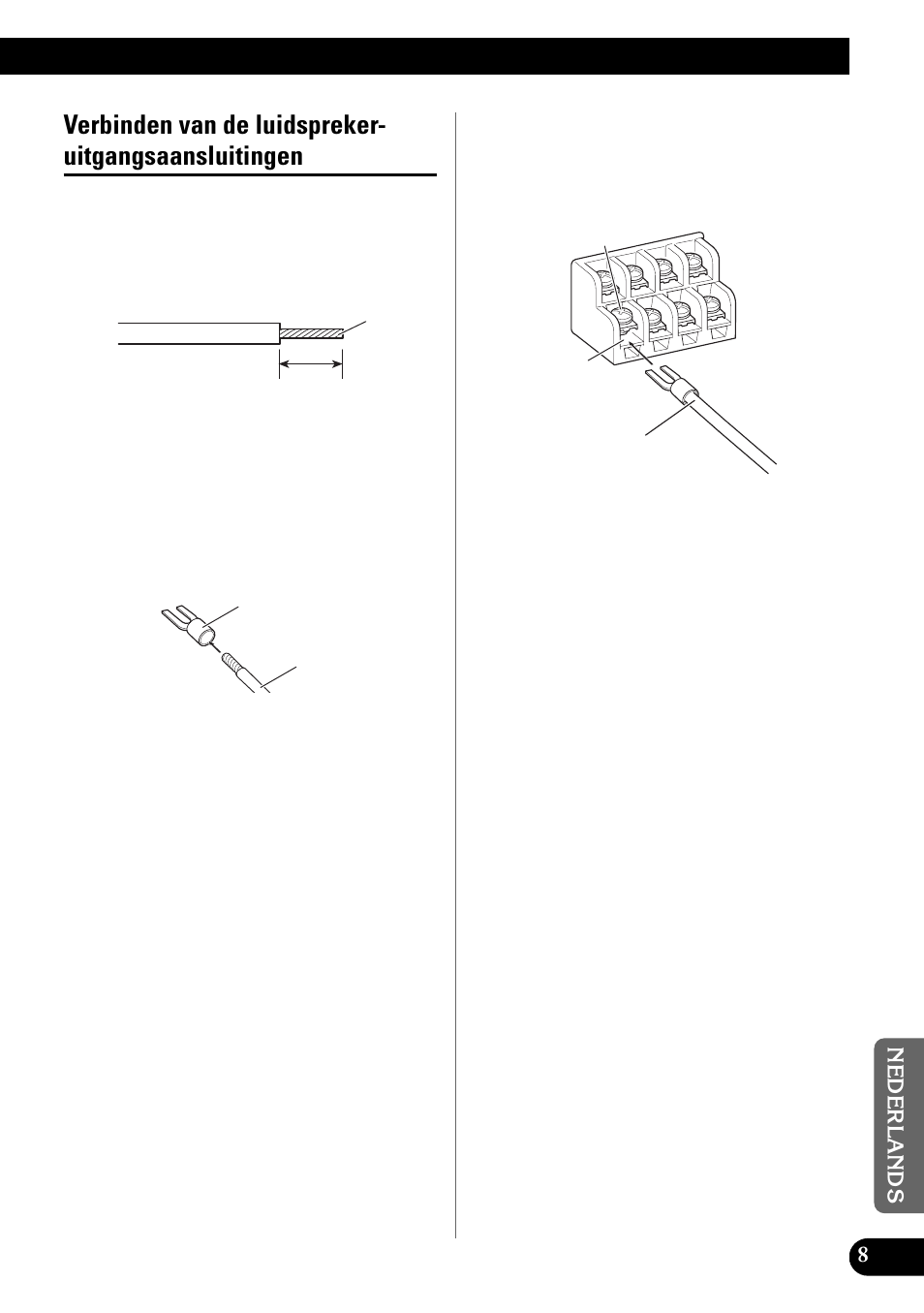 Verbinden van de luidspreker, Uitgangsaansluitingen | Pioneer PRS-X340 User Manual | Page 79 / 88