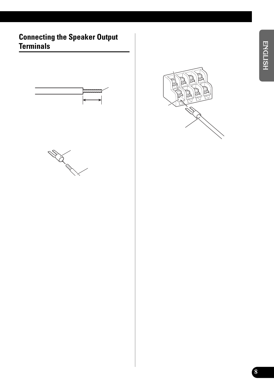 Connecting the speaker output terminals | Pioneer PRS-X340 User Manual | Page 9 / 88