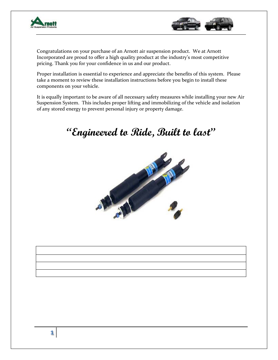 Air Suspension SK-2126 User Manual | 3 pages