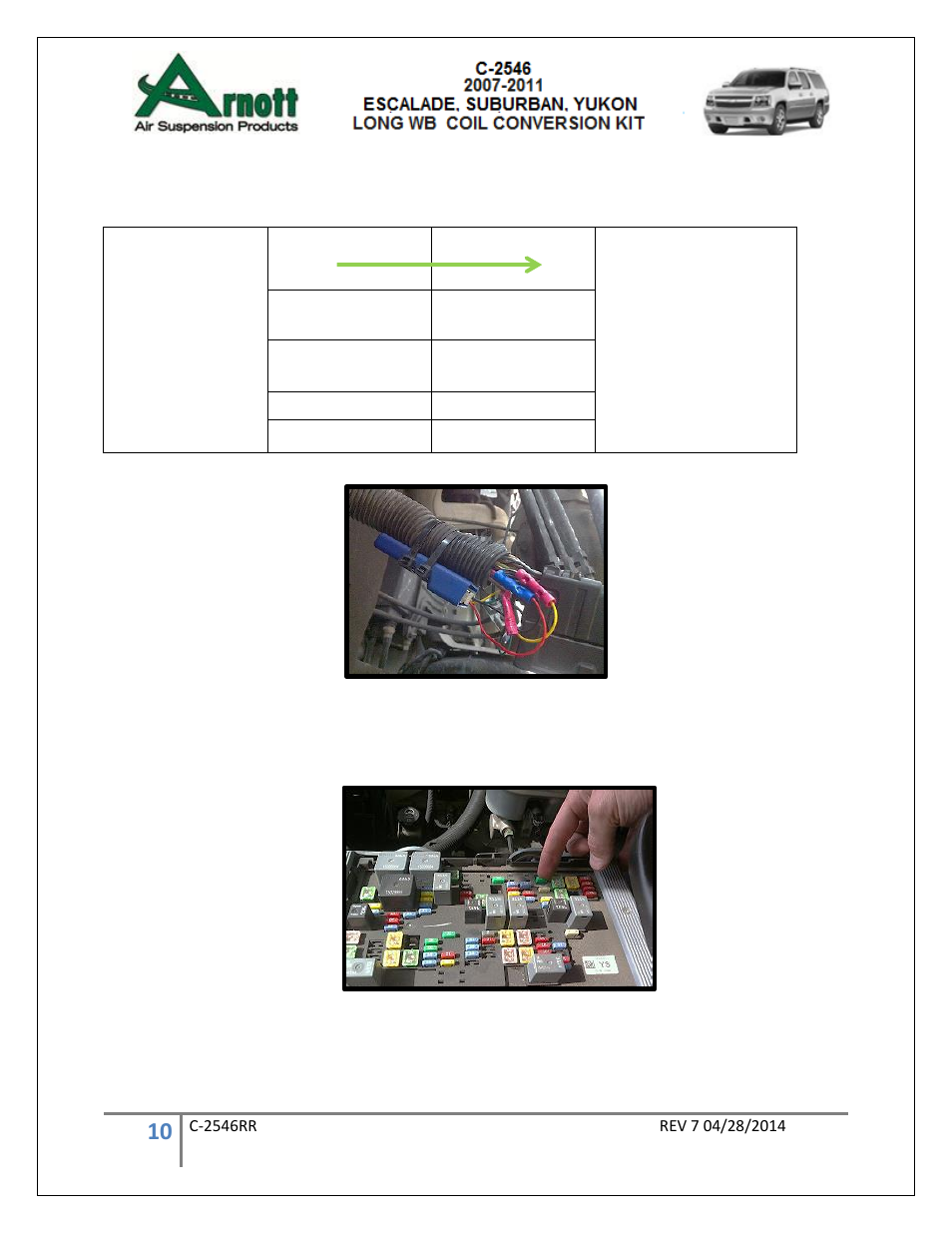 Air Suspension C-2546 REV 7 User Manual | Page 10 / 11