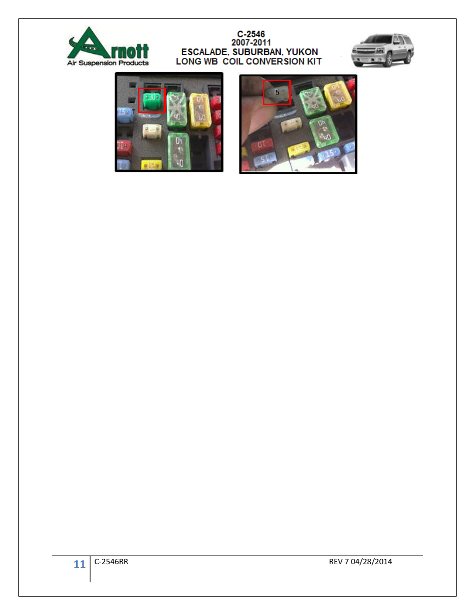 Air Suspension C-2546 REV 7 User Manual | Page 11 / 11
