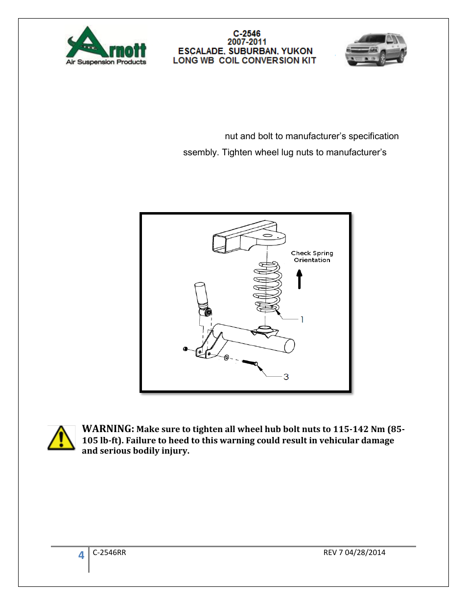 Air Suspension C-2546 REV 7 User Manual | Page 4 / 11