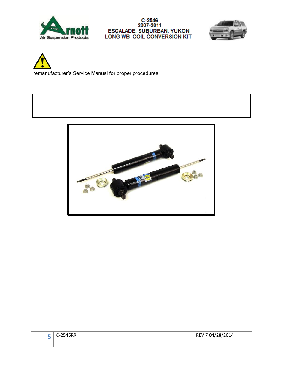 Air Suspension C-2546 REV 7 User Manual | Page 5 / 11
