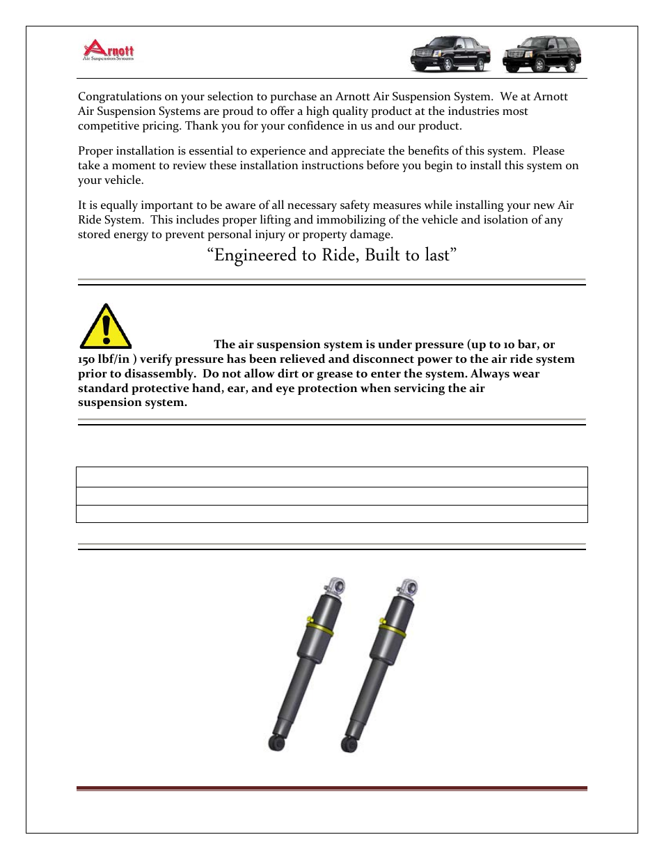 Air Suspension AS-2411 User Manual | 3 pages