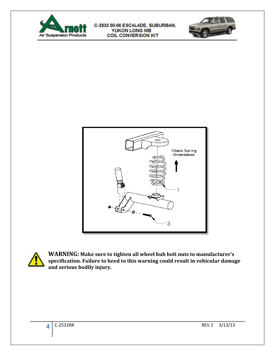 Air Suspension C-2532 Rev 2 User Manual | Page 4 / 9