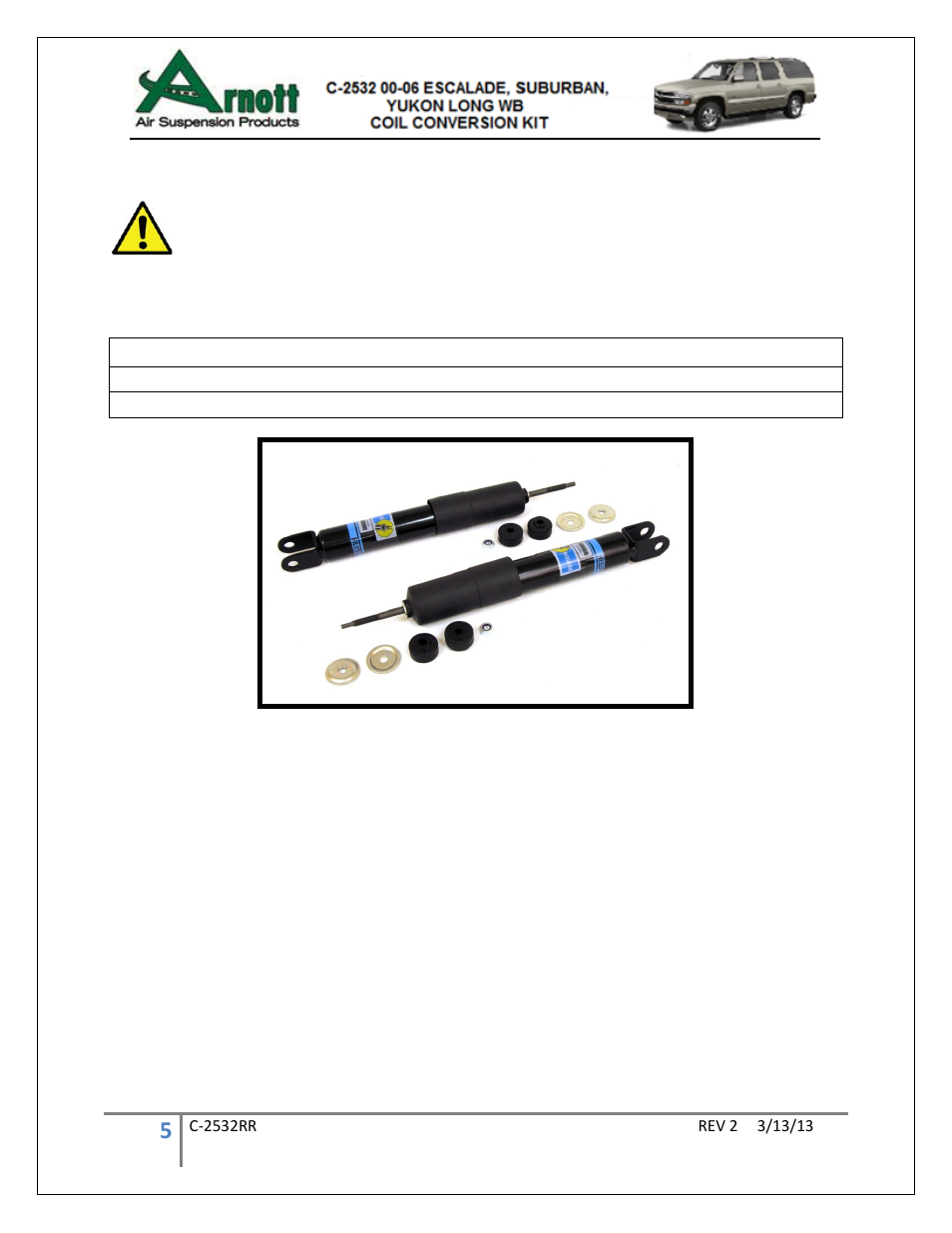 Air Suspension C-2532 Rev 2 User Manual | Page 5 / 9