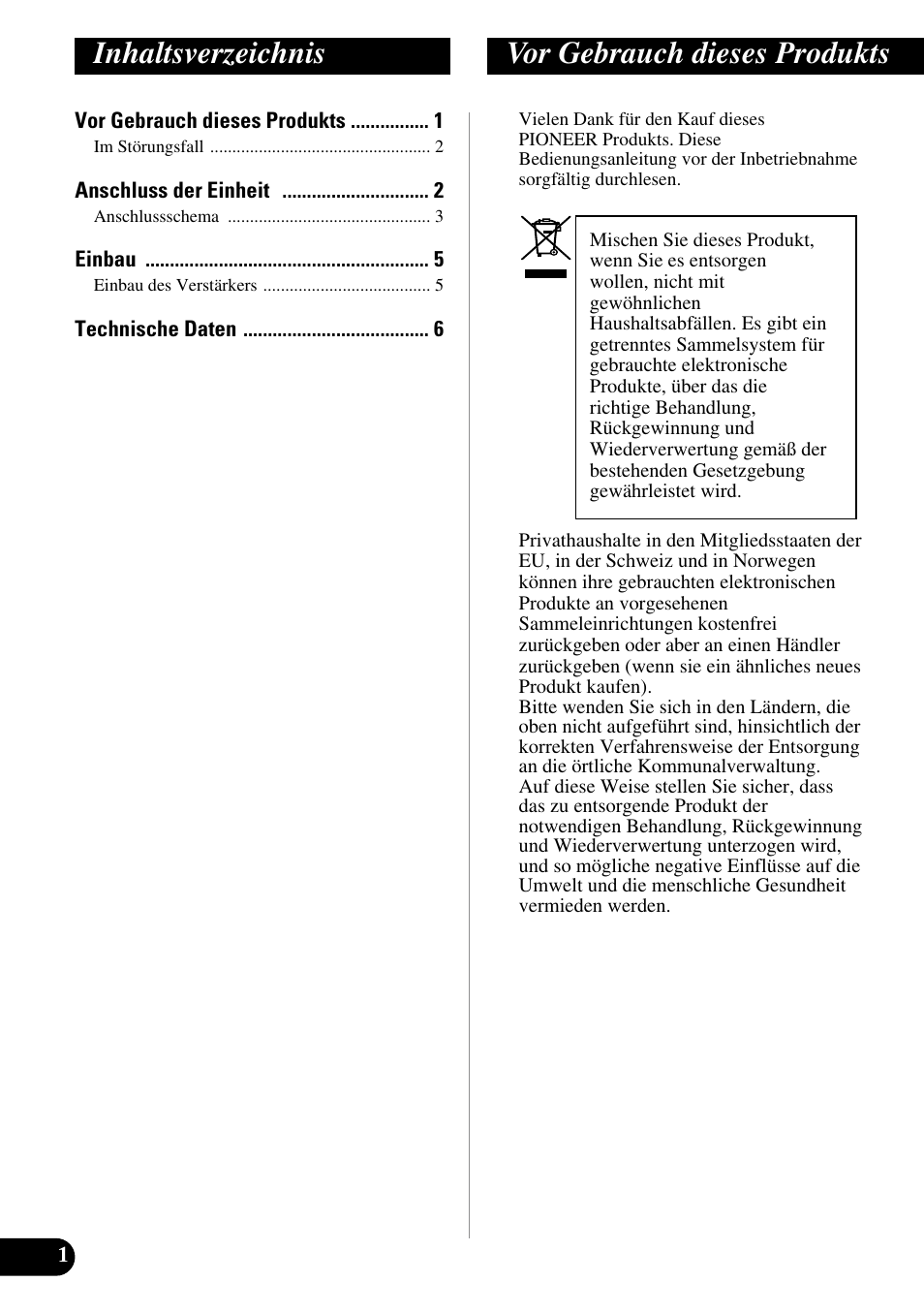 Deutsch, Inhaltsverzeichnis vor gebrauch dieses produkts | Pioneer ND-G500 User Manual | Page 14 / 44