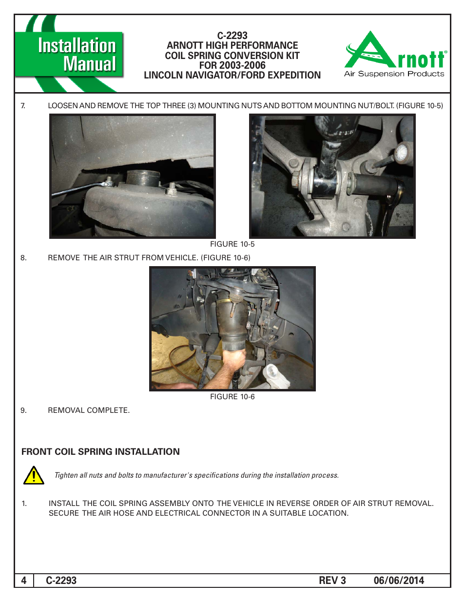 Air Suspension C-2293 REV 3 User Manual | Page 4 / 8