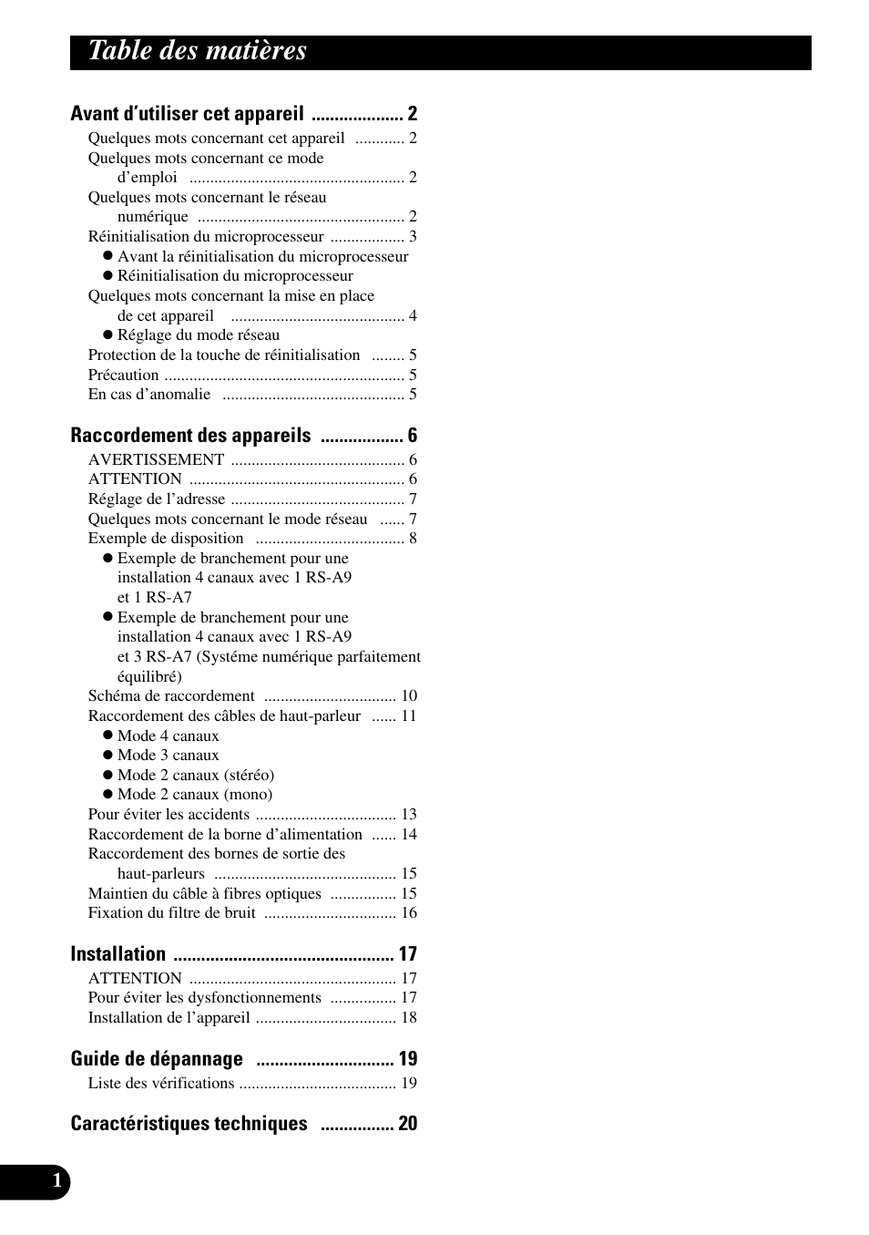 Pioneer RS-A7 User Manual | Page 62 / 142