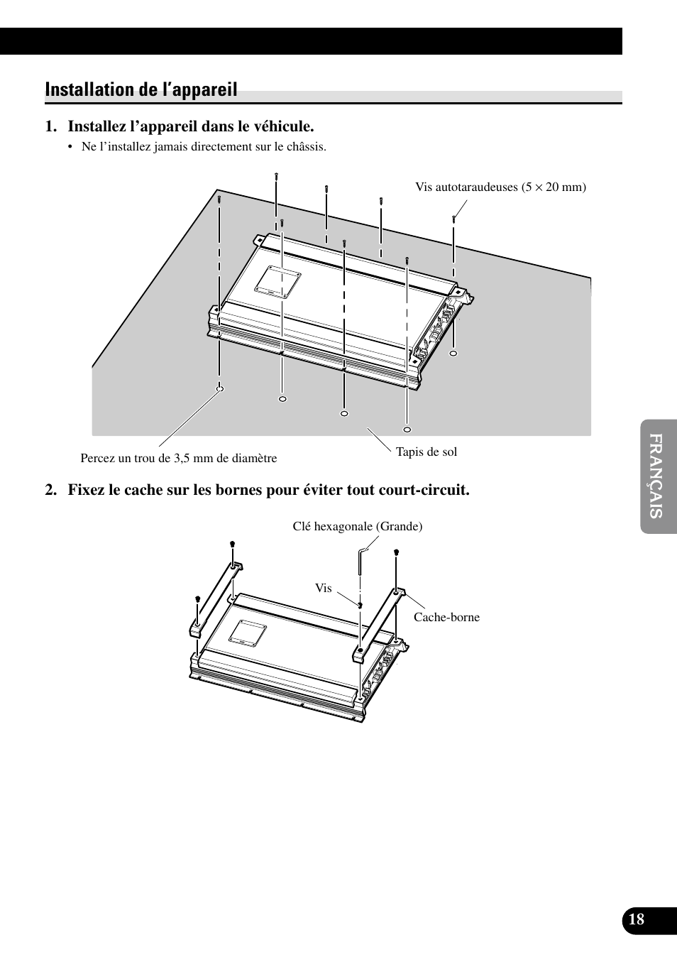 Installation de l’appareil | Pioneer RS-A7 User Manual | Page 79 / 142