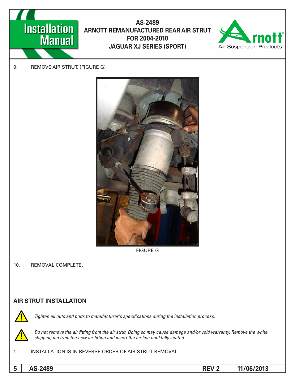 Air Suspension AS-2489 REV 2 User Manual | Page 5 / 5