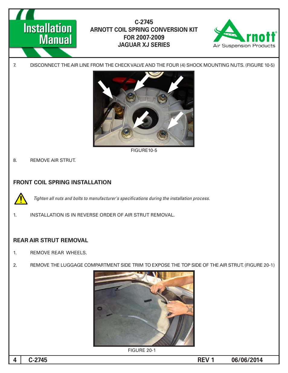 Air Suspension C-2745 REV 1 User Manual | Page 4 / 10