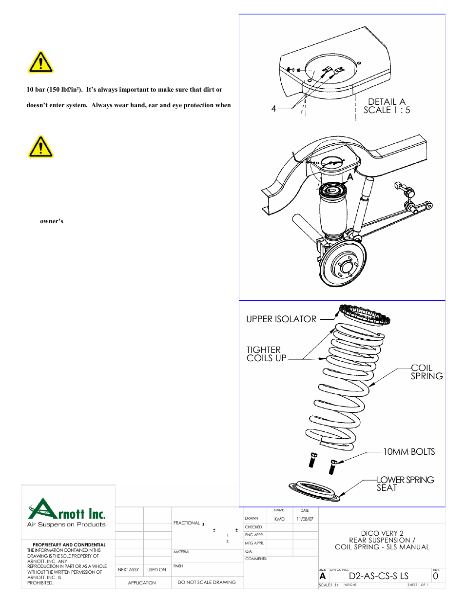 Air Suspension D2R-CONV D2-AS-CS-S LS User Manual | 1 page