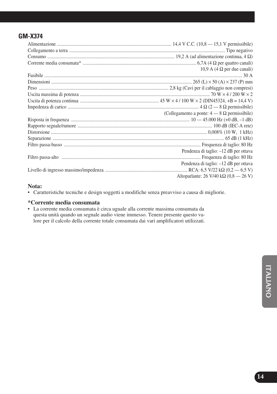 Pioneer GM-X574 User Manual | Page 71 / 88