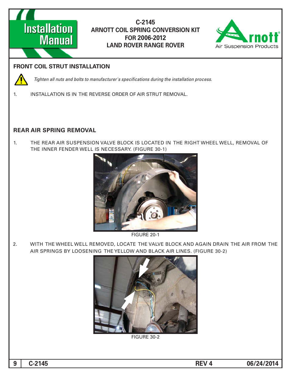 Air Suspension C-2145 REV 4 User Manual | Page 9 / 15