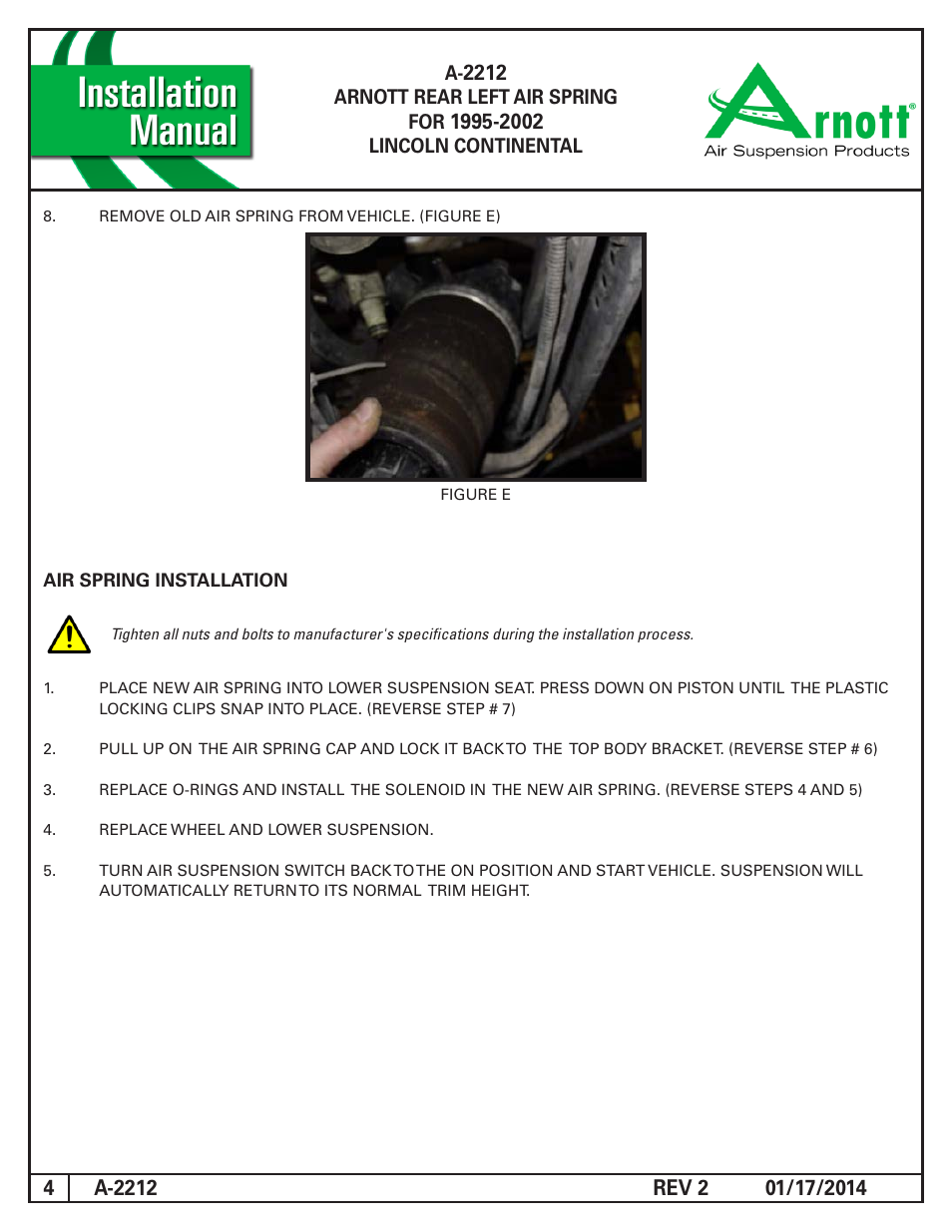 Air Suspension A-2212 REV 2 User Manual | Page 4 / 4