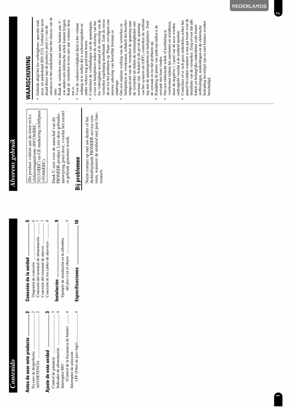 Pioneer GM-X952 User Manual | Page 12 / 32