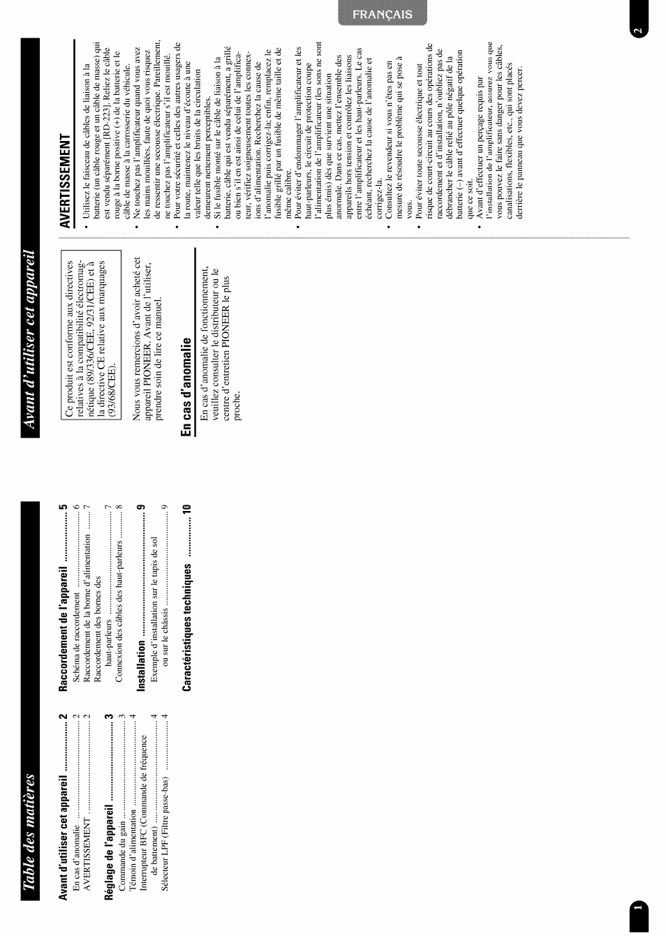 Pioneer GM-X952 User Manual | Page 32 / 32