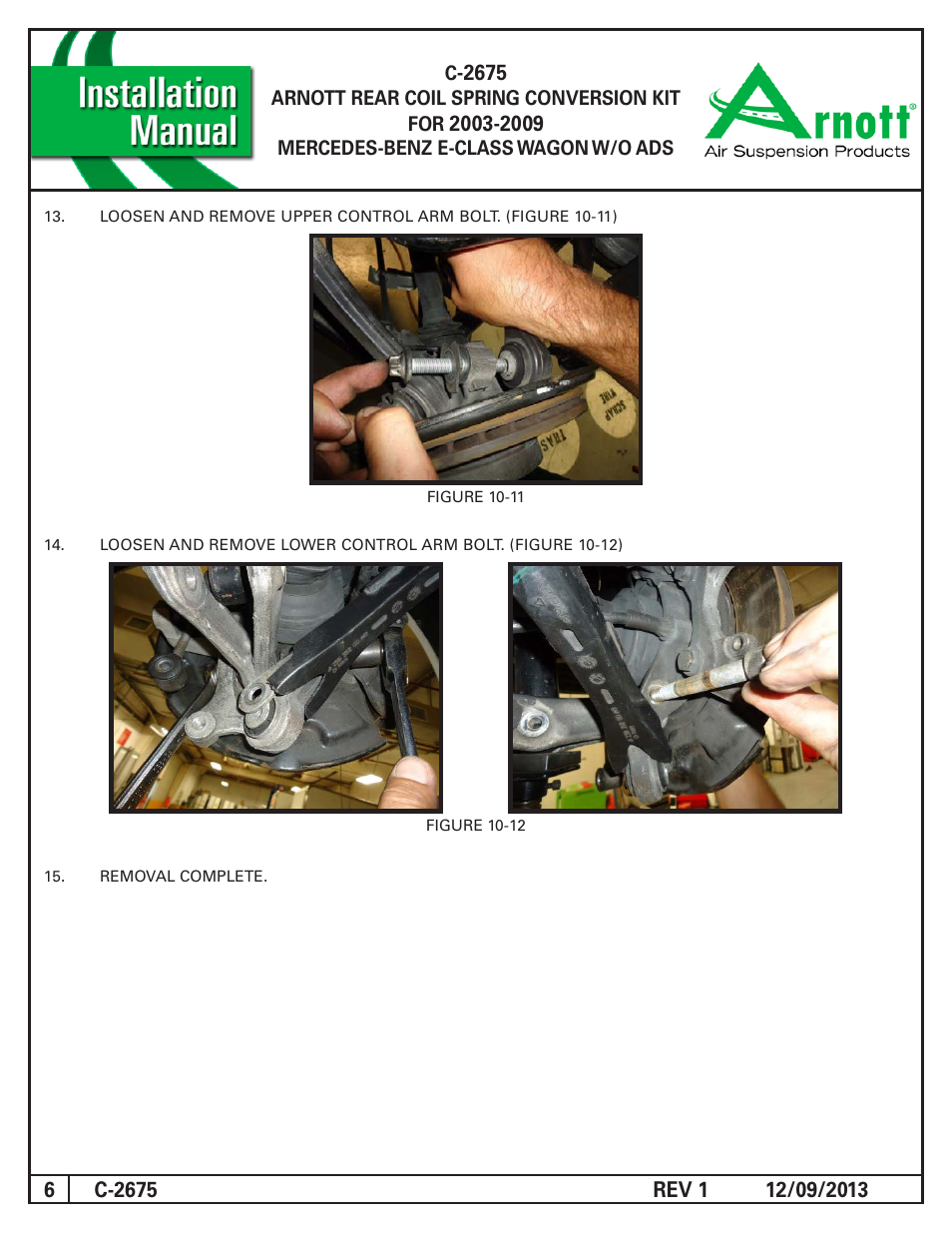 Air Suspension C-2675 REV 1 User Manual | Page 6 / 9