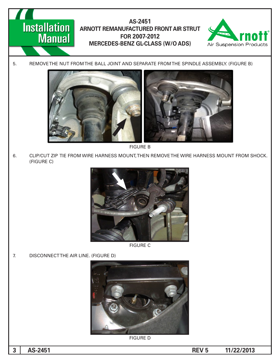 Air Suspension AS-2451 REV 5 User Manual | Page 3 / 5