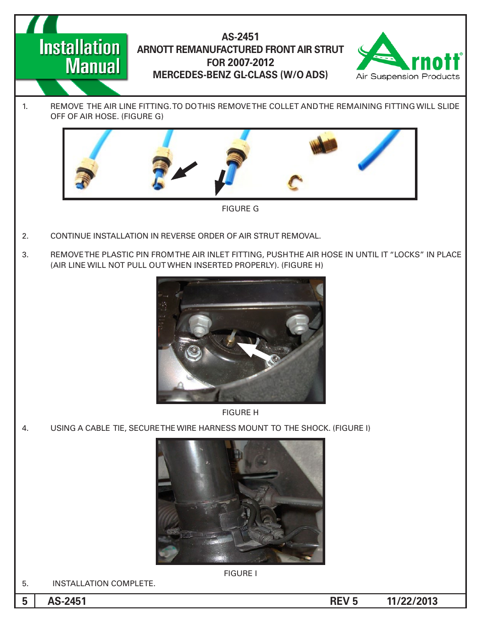 Air Suspension AS-2451 REV 5 User Manual | Page 5 / 5