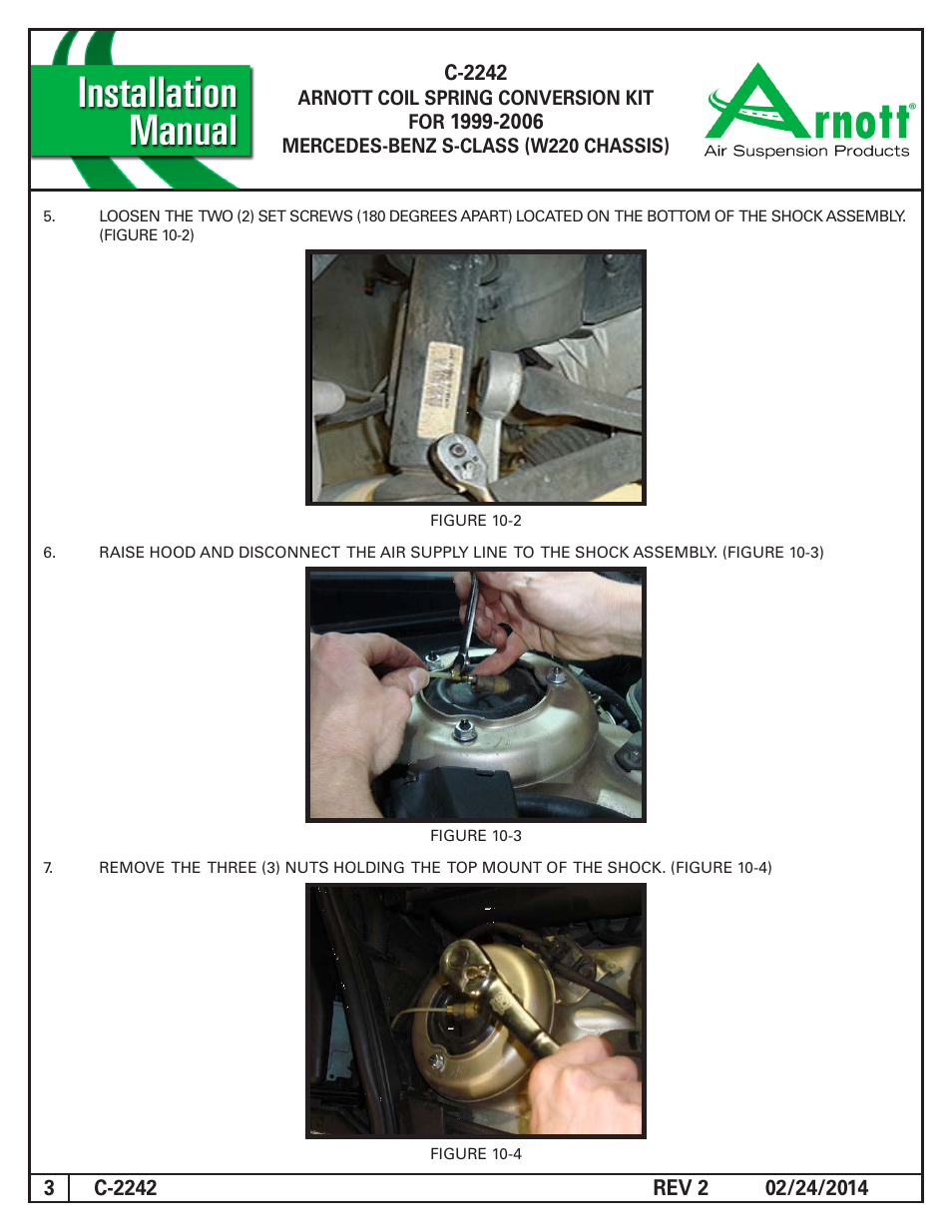 Air Suspension C-2242 REV 2 User Manual | Page 3 / 10