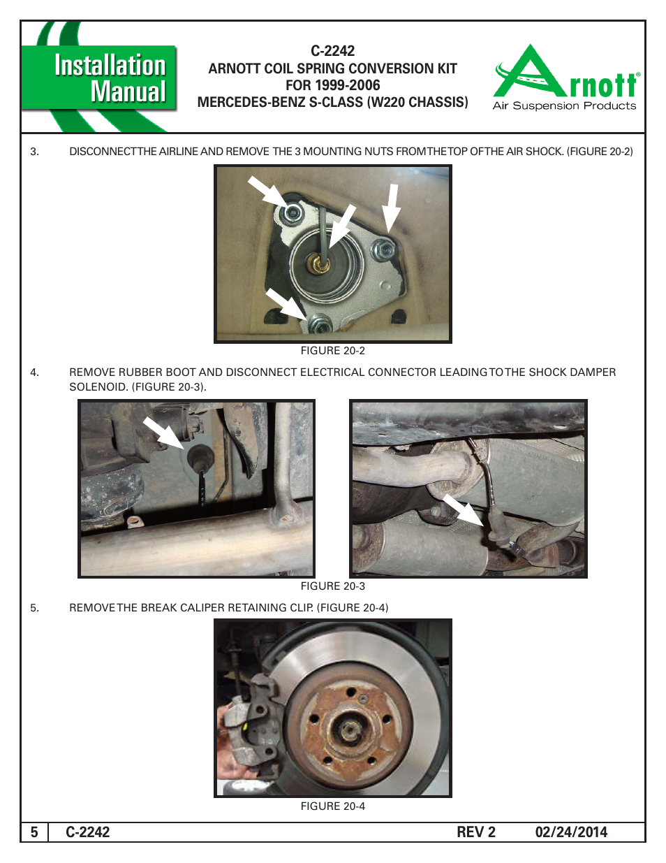 Air Suspension C-2242 REV 2 User Manual | Page 5 / 10