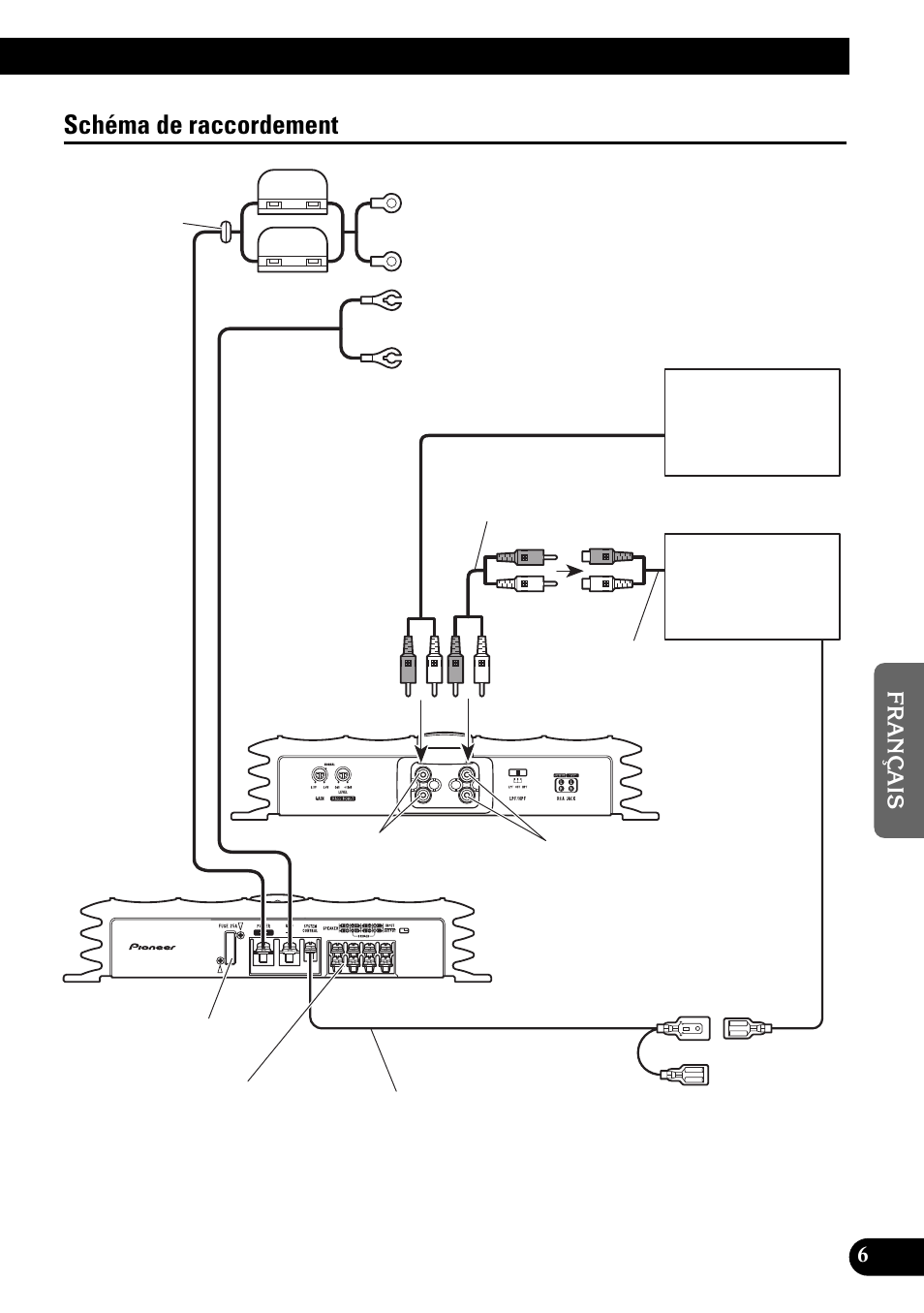 Schéma de raccordement | Pioneer GM-X642 User Manual | Page 37 / 64