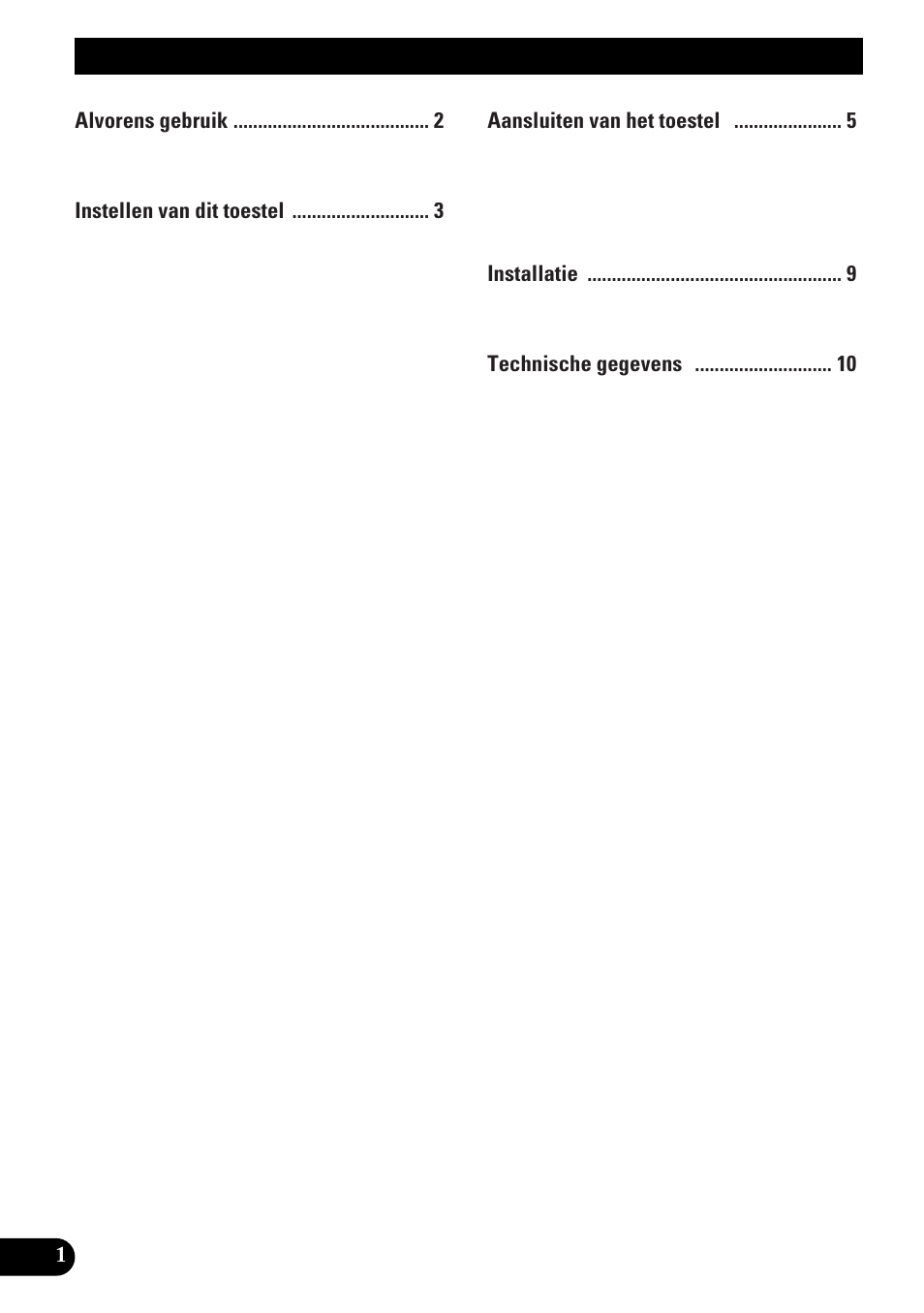 Inhoudsopgave | Pioneer GM-X642 User Manual | Page 52 / 64