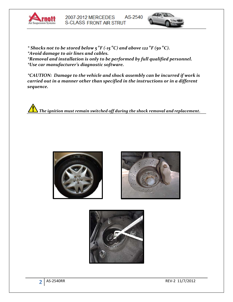 Air Suspension AS-2540 REV 2 User Manual | Page 2 / 10