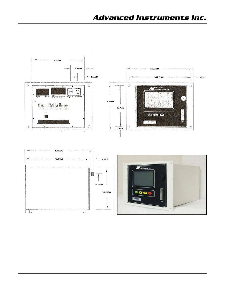 Advanced instruments inc | Analytical Industries GPR-1600 MS Series PPB Oxygen Analyzer User Manual | Page 14 / 50