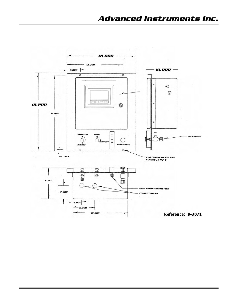Advanced instruments inc | Analytical Industries GPR-1600 MS Series PPB Oxygen Analyzer User Manual | Page 16 / 50