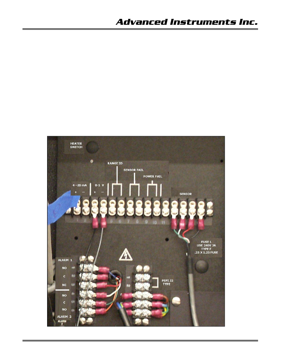 Advanced instruments inc | Analytical Industries GPR-1600 MS Series PPB Oxygen Analyzer User Manual | Page 19 / 50
