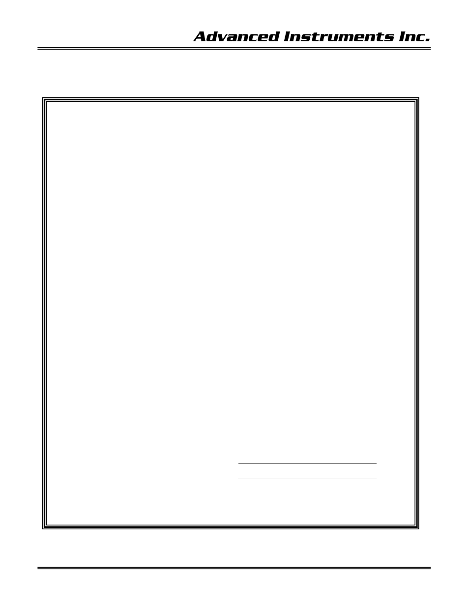 Certificate of cleaning oxygen service, Advanced instruments inc | Analytical Industries GPR-1600 MS Series PPB Oxygen Analyzer User Manual | Page 4 / 50