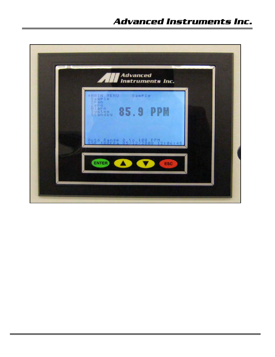 Advanced instruments inc, Menu navigation | Analytical Industries GPR-1600 Series Trace PPB Oxygen Analyzer User Manual | Page 24 / 55