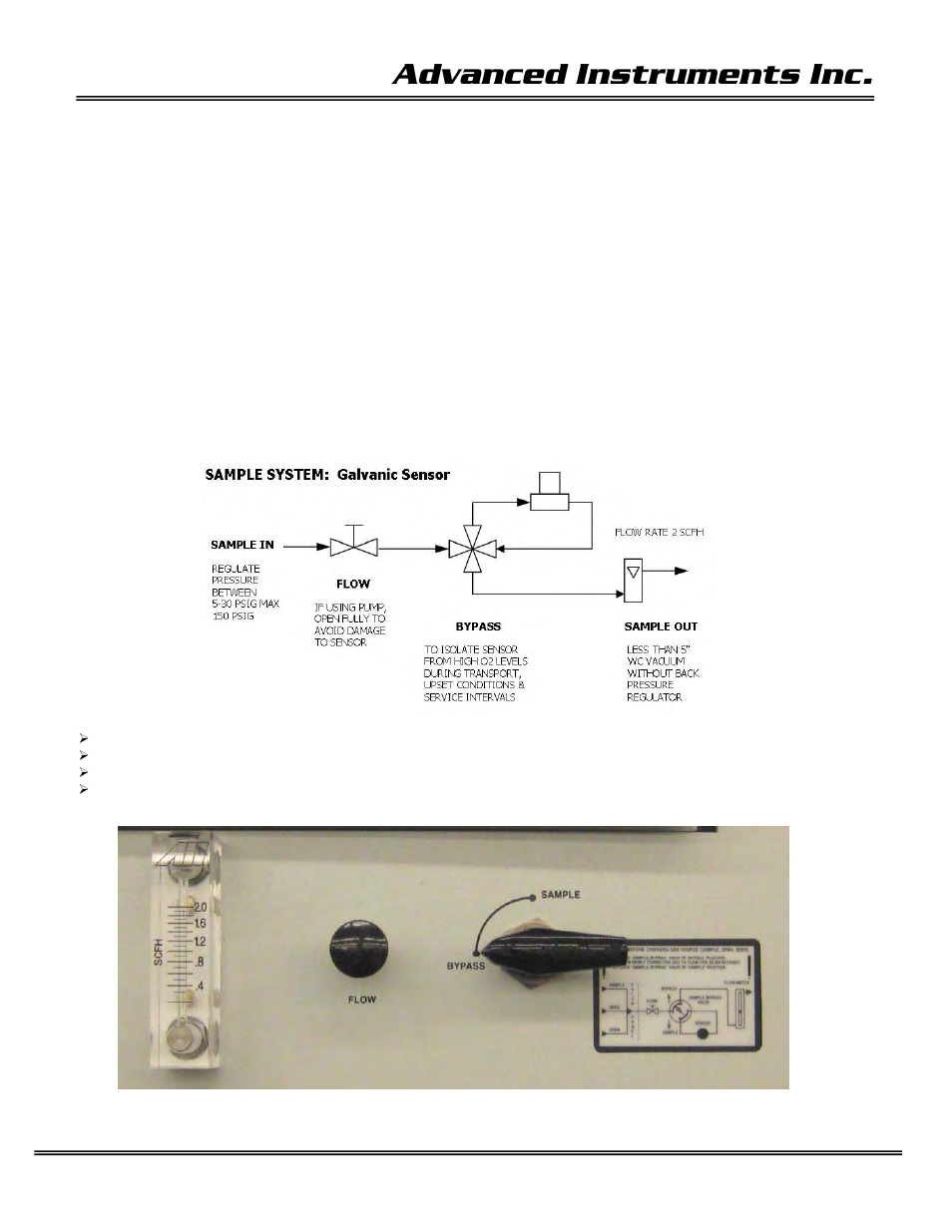 Advanced instruments inc, Sampling | Analytical Industries GPR-1600 Series Trace PPB Oxygen Analyzer User Manual | Page 45 / 55