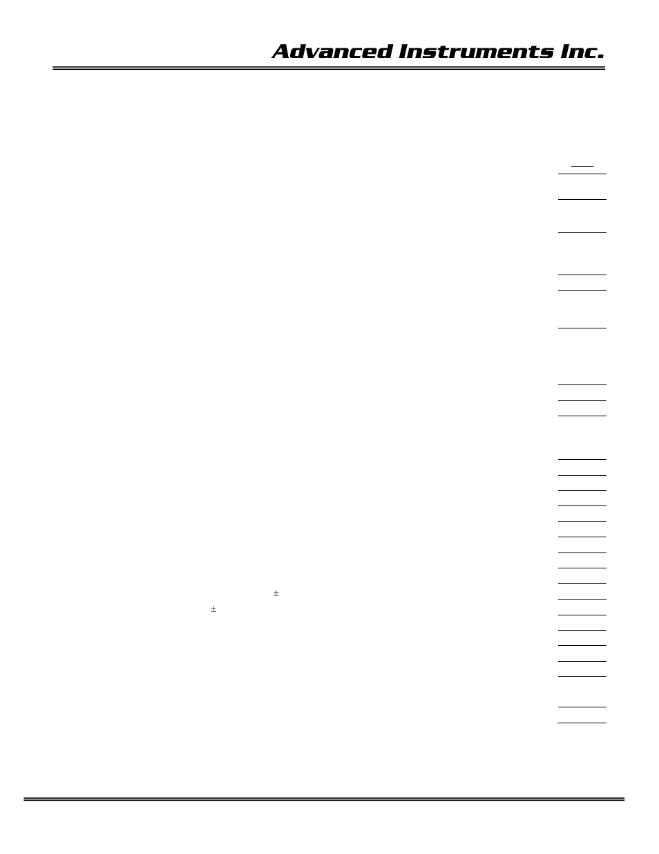 2 quality control certification, Advanced instruments inc | Analytical Industries GPR-2600 Series Oxygen Analyzer User Manual | Page 3 / 52