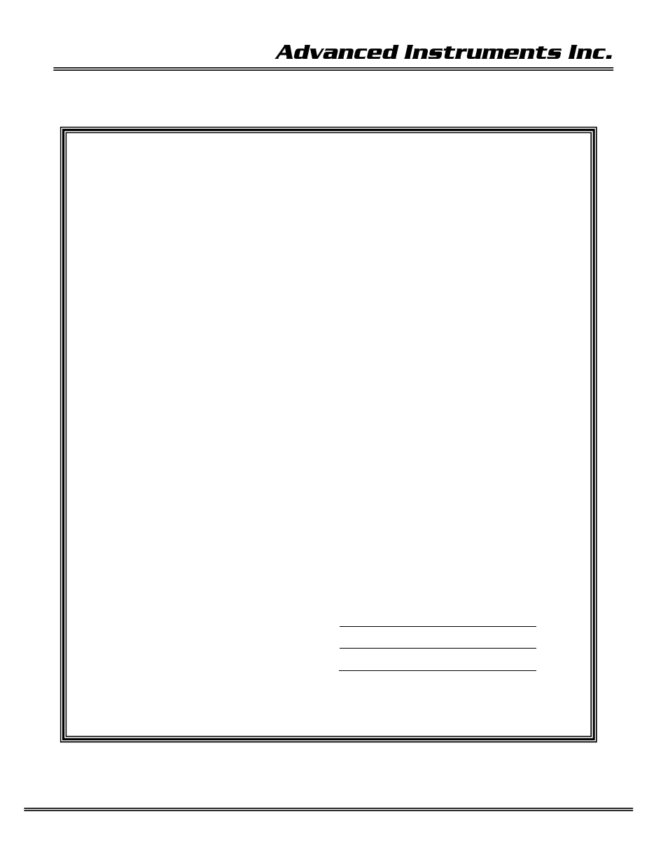 Certificate of cleaning oxygen service, Advanced instruments inc | Analytical Industries GPR-2600 Series Oxygen Analyzer User Manual | Page 4 / 52