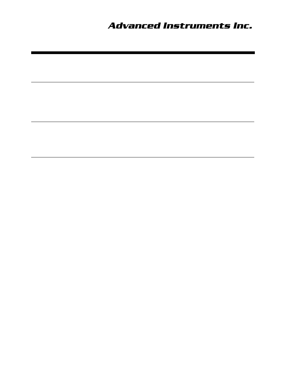 Advanced instruments inc, 9 warranty | Analytical Industries GPR-3100 Series Oxygen Purity Analyzer User Manual | Page 35 / 45