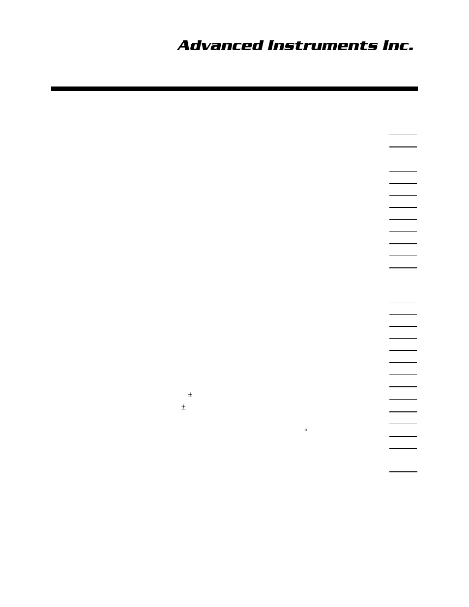 Advanced instruments inc, 2 quality control certification | Analytical Industries GPR-3100 Series Oxygen Purity Analyzer User Manual | Page 4 / 45