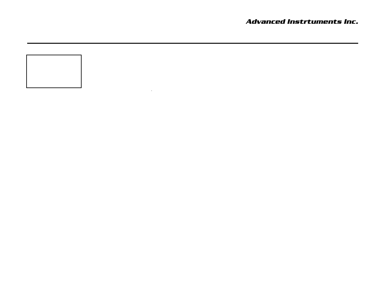 Advanced instrtuments inc, 5 operation - appendix a | Analytical Industries GPR-3100 Series Oxygen Purity Analyzer User Manual | Page 45 / 45