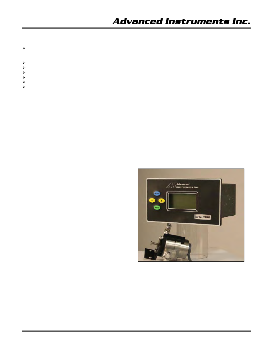 Advanced instruments inc, Mounting the analyzer & sensor | Analytical Industries GPR-1900 Series Trace PPB Oxygen Analyzer User Manual | Page 12 / 41