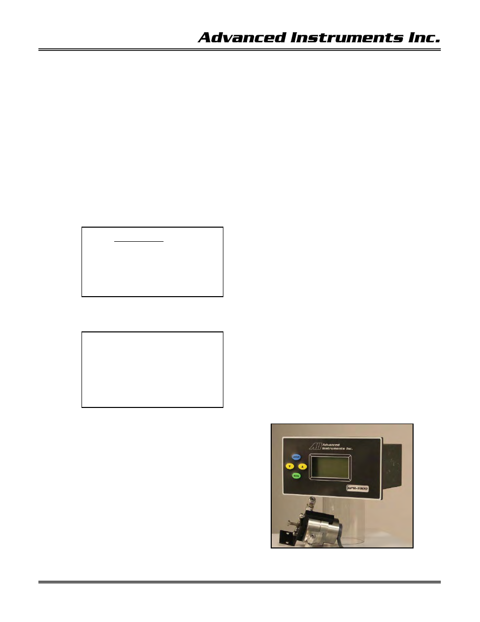 Advanced instruments inc | Analytical Industries GPR-1900 Series Trace PPB Oxygen Analyzer User Manual | Page 16 / 41