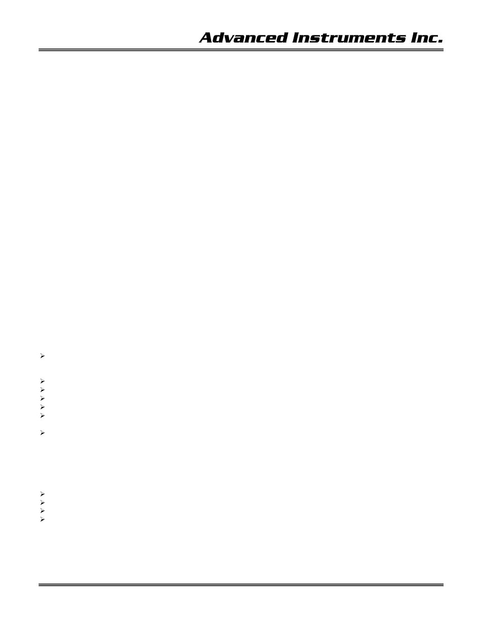 Advanced instruments inc, Sampling, Standby | Analytical Industries GPR-1900 Series Trace PPB Oxygen Analyzer User Manual | Page 30 / 41