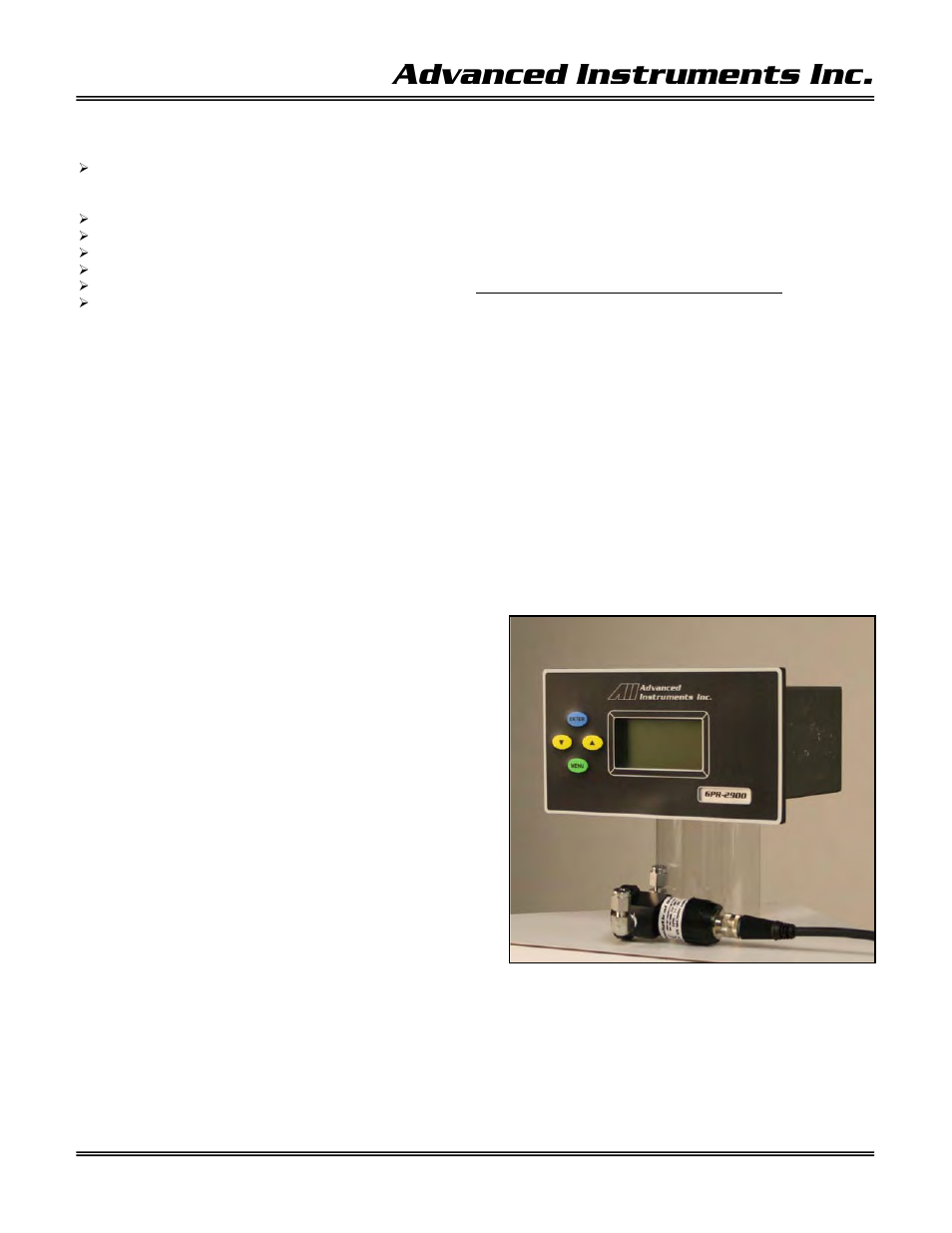 Advanced instruments inc | Analytical Industries GPR-2900 Series Oxygen Analyzer User Manual | Page 11 / 37