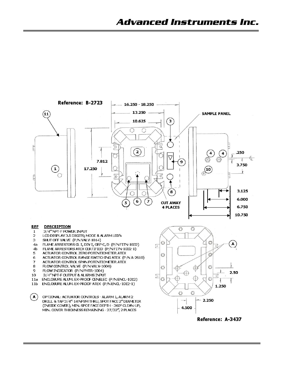 Advanced instruments inc, Mounting the analyzer | Analytical Industries GPR-15 AXP Trace PPM Oxygen Analyzer User Manual | Page 15 / 39